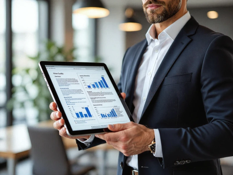 Профессионал с планшетом для электронного нотариального заверения